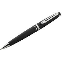 Ручка шариковая Waterman "Expert Matte Black PT" синяя, 1,0мм, подарочная упаковка фото Ручка шариковая Waterman "Expert Matte Black PT" синяя, 1,0мм, подарочная упаковка