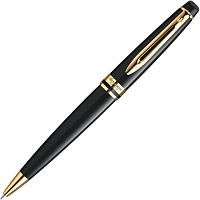 Ручка шариковая Waterman Expert цвет чернил синий цвет корпуса черный с позолотой (артикул производителя S0951700) фото Ручка шариковая Waterman Expert цвет чернил синий цвет корпуса черный с позолотой (артикул производителя S0951700)