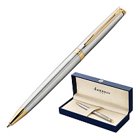 Ручка шариковая Waterman Hemisphere цвет чернил синий, цвет корпуса серебристый (артикул производителя S0920370) фото Ручка шариковая Waterman Hemisphere цвет чернил синий, цвет корпуса серебристый (артикул производителя S0920370)