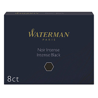Картриджи чернильные для перьевой ручки Waterman Cartridge Size Standard черный (8 штук в упаковке) фото Картриджи чернильные для перьевой ручки Waterman Cartridge Size Standard черный (8 штук в упаковке)