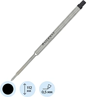 Стержень шариковый Waterman Standard Maxima черный 112 мм (толщина линии 0.5 мм) фото Стержень шариковый Waterman Standard Maxima черный 112 мм (толщина линии 0.5 мм)