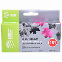 Картридж струйный CACTUS (CS-CLI481XXLM) для Canon Pixma TR7540/TR8540/TS6140, пурпурный фото Картридж струйный CACTUS (CS-CLI481XXLM) для Canon Pixma TR7540/TR8540/TS6140, пурпурный