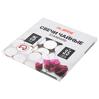 Свечи чайные Standard, до 3,5 часов горения, вес 9 г, КОМПЛЕКТ 25 шт., в гильзе, LAIMA, 609196 фото Свечи чайные Standard, до 3,5 часов горения, вес 9 г, КОМПЛЕКТ 25 шт., в гильзе, LAIMA, 609196