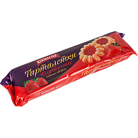 Печенье сдобное Кухмастер Тарталетки клубничные 240 г фото Печенье сдобное Кухмастер Тарталетки клубничные 240 г