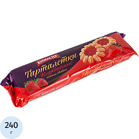 Печенье сдобное Кухмастер Тарталетки клубничные 240 г фото Печенье сдобное Кухмастер Тарталетки клубничные 240 г