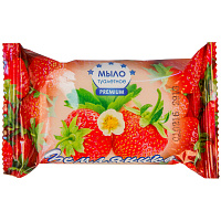 Мыло туалетное ММЗ "Земляника", флоу-пак, 90г фото Мыло туалетное ММЗ "Земляника", флоу-пак, 90г