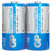 Батарейки КОМПЛЕКТ 2 шт., GP PowerPlus C (14C), солевые, в пленке, 14CEBRA-2S2 фото Батарейки КОМПЛЕКТ 2 шт., GP PowerPlus C (14C), солевые, в пленке, 14CEBRA-2S2