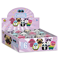 Игрушка-антистресс "Глазастый сквиш. Животные", 8х9 см, ассорти 6 видов, 1TOY, Т26310 фото Игрушка-антистресс "Глазастый сквиш. Животные", 8х9 см, ассорти 6 видов, 1TOY, Т26310
