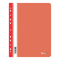 Папка-скоросшиватель пластик. перф. Berlingo, А4, 180мкм, красная