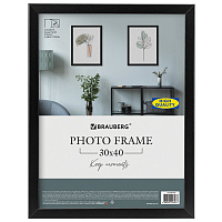 Рамка 30х40 см небьющаяся, аналог IKEA, багет 21 мм, МДФ, BRAUBERG "Idea", черная, 391373 фото Рамка 30х40 см небьющаяся, аналог IKEA, багет 21 мм, МДФ, BRAUBERG "Idea", черная, 391373