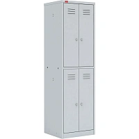 Шкаф для одежды металлический Cobalt ШРМ24 (серый, 600х500х1860 мм)