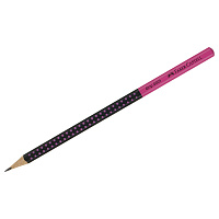 Карандаш ч/г Faber-Castell "Grip 2001 Two Tone", HВ, заточен., черный/розовый фото Карандаш ч/г Faber-Castell "Grip 2001 Two Tone", HВ, заточен., черный/розовый