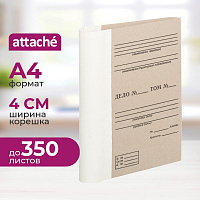 Папка архивная для переплета Attache А4 40 мм картон до 350 листов фото Папка архивная для переплета Attache А4 40 мм картон до 350 листов