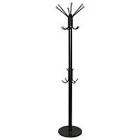 Вешалка-стойка SHT-CR450, 1,86 м, диск 37 см, 6 крючков + 4 дополнительных, металл/мрамор, черная, В1-50 фото Вешалка-стойка SHT-CR450, 1,86 м, диск 37 см, 6 крючков + 4 дополнительных, металл/мрамор, черная, В1-50