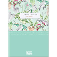 Скетчбук 80л., А5 BG "Mint emotion", 7БЦ, матовая ламинация, салатовый блок, 80г/м2 фото Скетчбук 80л., А5 BG "Mint emotion", 7БЦ, матовая ламинация, салатовый блок, 80г/м2