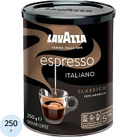 Кофе молотый Lavazza Espresso 250 г (железная банка) фото Кофе молотый Lavazza Espresso 250 г (железная банка)