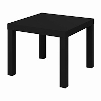 Стол журнальный "Лайк" аналог IKEA (550х550х440 мм), черный фото Стол журнальный "Лайк" аналог IKEA (550х550х440 мм), черный