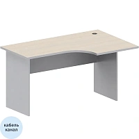 Стол эргономичный Easy Standard 430/030 правый (дуб светлый/серый, 1400х900х740 мм) фото Стол эргономичный Easy Standard 430/030 правый (дуб светлый/серый, 1400х900х740 мм)