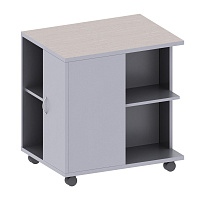 Тумба подкатная Easy Standard для оргтехники (светлый дуб/серый, 800x600x740 мм) фото Тумба подкатная Easy Standard для оргтехники (светлый дуб/серый, 800x600x740 мм)