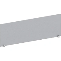 Экран к столу Комус Мебель Easy to lead Easy Standard с креплением фронтальный (серый, 1400x18x450 мм)
