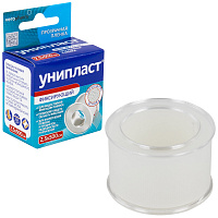 Лейкопластырь рулонный УНИПЛАСТ, 2,5х500 см, пленочная основа, катушка в картонной коробке, 20024378 фото Лейкопластырь рулонный УНИПЛАСТ, 2,5х500 см, пленочная основа, катушка в картонной коробке, 20024378