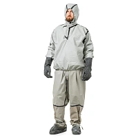 Костюм для защиты от кислот, щелочей и биологических факторов Л-1 из прорезиненной ткани серый (размер 52-54, рост 2)