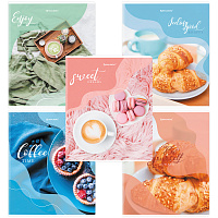 Тетрадь А5, 48 л., BRAUBERG, скоба, клетка, матовая ламинация, выборочный лак, "Sweets" (микс в спайке), 404373 фото Тетрадь А5, 48 л., BRAUBERG, скоба, клетка, матовая ламинация, выборочный лак, "Sweets" (микс в спайке), 404373