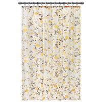 Шторка для ванной ПОЛИЭСТЕР, 180х200 см, кольца в комплекте, РАСТЕНИЯ, PRIMILA (ПРИМИЛА), 700085