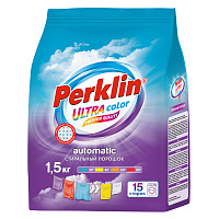 Стиральный порошок автомат 1,5 кг PERKLIN ULTRA "Color", УЛУЧШЕННАЯ ФОРМУЛА, универсальный, 700605 фото Стиральный порошок автомат 1,5 кг PERKLIN ULTRA "Color", УЛУЧШЕННАЯ ФОРМУЛА, универсальный, 700605