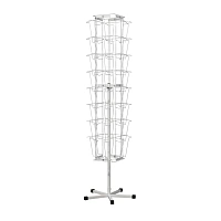 Стойка напольная Attache разборная на 32 лотка (белая, 189x53x53 см)