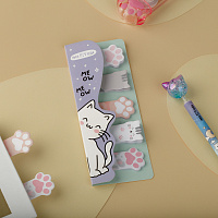 Флажки-закладкиMESHU "Meow paw", 20л*5 цветов, европодвес фото Флажки-закладкиMESHU "Meow paw", 20л*5 цветов, европодвес