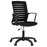 Кресло оператора Helmi HL-M16 "Webstar", спинка ткань-сетка черная/сиденье ткань черная фото Кресло оператора Helmi HL-M16 "Webstar", спинка ткань-сетка черная/сиденье ткань черная
