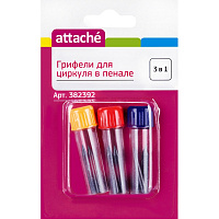 Грифели для циркуля запасные Attache SA001A в пенале (9 штук в упаковке) фото Грифели для циркуля запасные Attache SA001A в пенале (9 штук в упаковке)