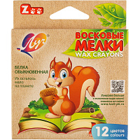 Мелки восковые Луч ZOO шестигранные 12 цветов фото Мелки восковые Луч ZOO шестигранные 12 цветов