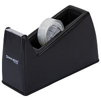 Диспенсер для клейкой ленты ЧЕРНЫЙ (лента в подарок!), утяжеленный большой, BRAUBERG, 701459 фото Диспенсер для клейкой ленты ЧЕРНЫЙ (лента в подарок!), утяжеленный большой, BRAUBERG, 701459