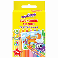 Восковые мелки трехгранные ЮНЛАНДИЯ "ЮНЛАНДИК И МУДРЫЙ ЛИС", НАБОР 24 цвета, 227291 фото Восковые мелки трехгранные ЮНЛАНДИЯ "ЮНЛАНДИК И МУДРЫЙ ЛИС", НАБОР 24 цвета, 227291