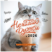 Календарь настенный перекидной 2026 г., BRAUBERG, 12 листов, 21,4х21,4 см, МИНИ, "Не падай духом", 116942 фото Календарь настенный перекидной 2026 г., BRAUBERG, 12 листов, 21,4х21,4 см, МИНИ, "Не падай духом", 116942