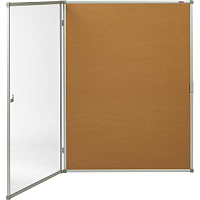Доска-витрина Attache Window 88x118 см пробковая фото Доска-витрина Attache Window 88x118 см пробковая