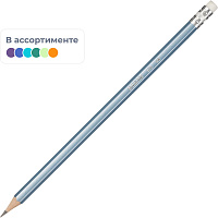 Карандаш чернографитный НВ с ластиком Attache Silk заточенный шестигранный фото Карандаш чернографитный НВ с ластиком Attache Silk заточенный шестигранный