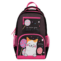 Рюкзак ArtSpace School "Meow", 44*31*16см, 1 отделение, 4 кармана, уплотн. спинка фото Рюкзак ArtSpace School "Meow", 44*31*16см, 1 отделение, 4 кармана, уплотн. спинка