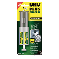 Клей Uhu Plus EndFest эпоксидный двухкомпонентный 25 г фото Клей Uhu Plus EndFest эпоксидный двухкомпонентный 25 г