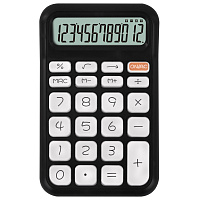 Калькулятор настольный BRAUBERG KW-500-BK (93x148 мм), 3D-кнопки, 12 разрядов, черный, 272954 фото Калькулятор настольный BRAUBERG KW-500-BK (93x148 мм), 3D-кнопки, 12 разрядов, черный, 272954