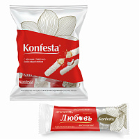 Конфеты KONFESTA со сливочно-кокосовым кремом, вафельные, 500 г, пакет фото Конфеты KONFESTA со сливочно-кокосовым кремом, вафельные, 500 г, пакет
