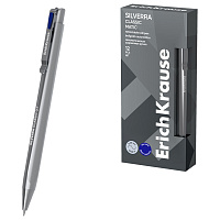 Ручка шариковая автоматическая ERICH KRAUSE "Silverra Matic Classic", СИНЯЯ, линия 0,35 мм, 63132 фото Ручка шариковая автоматическая ERICH KRAUSE "Silverra Matic Classic", СИНЯЯ, линия 0,35 мм, 63132