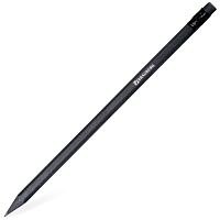 Карандаш чернографитный BRAUBERG, 1 шт., "Black Jack", НВ, с ластиком, черное дерево, корпус черный, 180609 фото Карандаш чернографитный BRAUBERG, 1 шт., "Black Jack", НВ, с ластиком, черное дерево, корпус черный, 180609