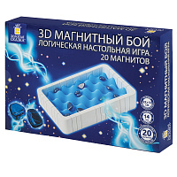 Игра настольная логическая "Магнитный бой" 3D, 20 магнитов, игр поле 22х12см, ЗОЛОТАЯ СКАЗКА, 665896 фото Игра настольная логическая "Магнитный бой" 3D, 20 магнитов, игр поле 22х12см, ЗОЛОТАЯ СКАЗКА, 665896