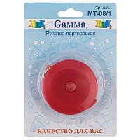 Лента-рулетка портновская пластиковая, длина 150 см, ширина 0,7 см, Gamma, MT-08/1 фото Лента-рулетка портновская пластиковая, длина 150 см, ширина 0,7 см, Gamma, MT-08/1