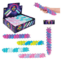 Игрушка-антистресс Жмяка POP IT "Гусеница" 26,5 см, ассорти 4 вида, шоу-бокс 12 шт., 1TOY, Т23451 фото Игрушка-антистресс Жмяка POP IT "Гусеница" 26,5 см, ассорти 4 вида, шоу-бокс 12 шт., 1TOY, Т23451