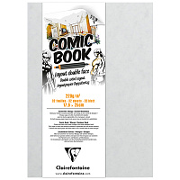 Скетчбук для маркеров 32л., 176*250 Clairefontaine "Comic book", на склейке, 220г/м2 фото Скетчбук для маркеров 32л., 176*250 Clairefontaine "Comic book", на склейке, 220г/м2