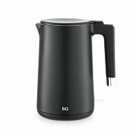 Чайник электрический с двойными стенками BQ (БИ-КЬЮ) KT1720P, 1,5 л, 2200 Вт, черный, 86198281 фото Чайник электрический с двойными стенками BQ (БИ-КЬЮ) KT1720P, 1,5 л, 2200 Вт, черный, 86198281